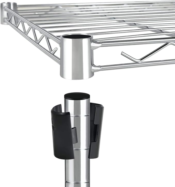 Simple Deluxe Heavy Duty 4-Tier Storage Shelving Unit, 35.83" W x 13.98" D x - Image 4