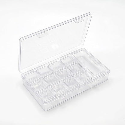 112 Pieces Mixed Sizes Rectangular Empty Mini Clear Plastic Organizer Box | - Image 8