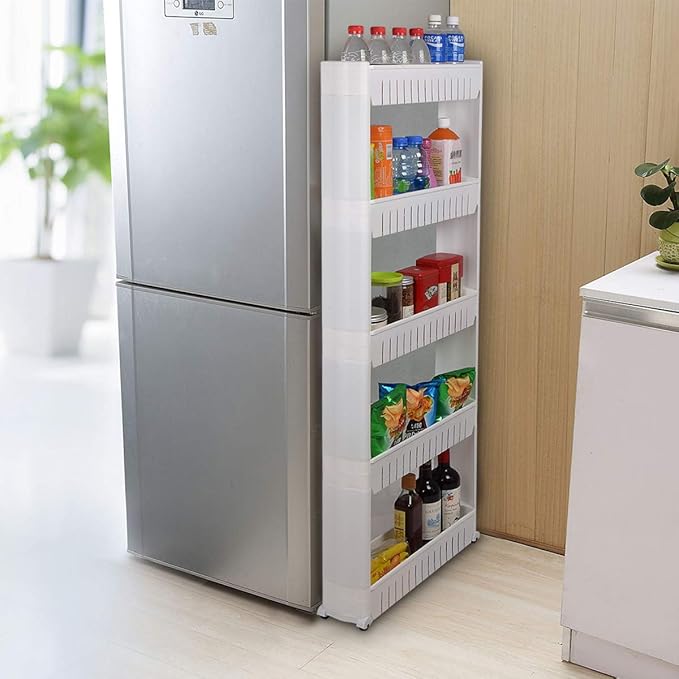 Laundry Room Organizer, Mobile Shelving Unit Organizer - Image 2