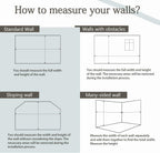 AFZEVEB-Hand-Painted New York City Wallpaper Wall murals for Bathroom 114"x74" (Not Peel and Stick)