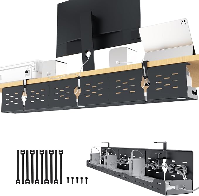 Univivi Under Desk Cable Management Tray by Univivi