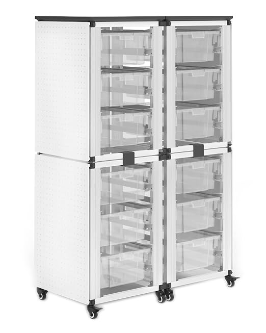 LUXOR MBS-STR-22-12L Modular Classroom Storage Cabinet by LuxorWorkspaces