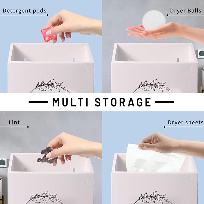 Magnetic Lint Bin and Dryer Sheet Holder Set - Image 5