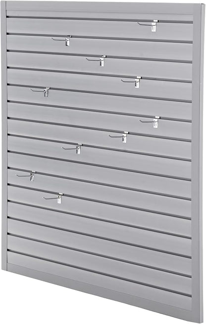 Slat Wall Paneling 4x4 FT, PVC SlatWall Panels Garage Organizer Storage System by Hohuqeri