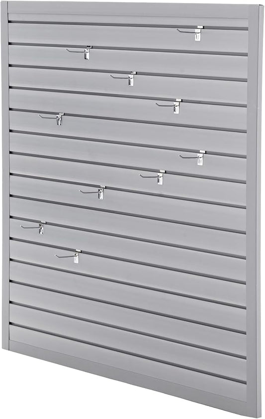 Slat Wall Paneling 4x4 FT, PVC SlatWall Panels Garage Organizer Storage System by Hohuqeri
