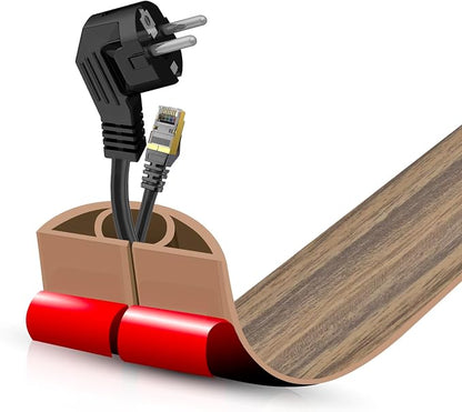 Floor Cord Cover Self Adhesive Cord Hider, 3.3FT Cable Management, Extension by DBHXXMB-HH