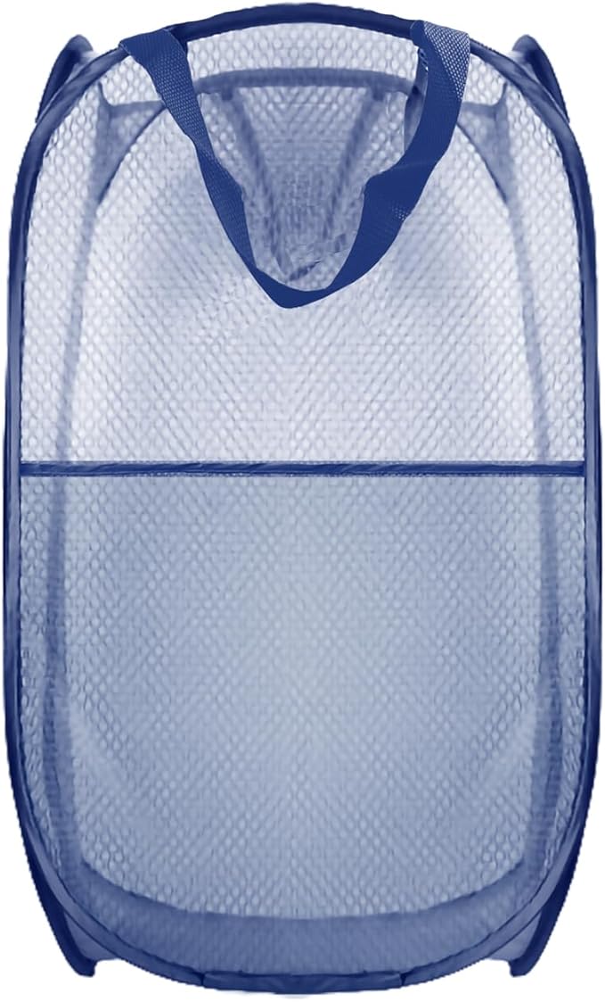 Collapsible Pop Up Laundry Hamper, Extra Large Mesh Foldable Laundry Basket by BuyongwantJewelry