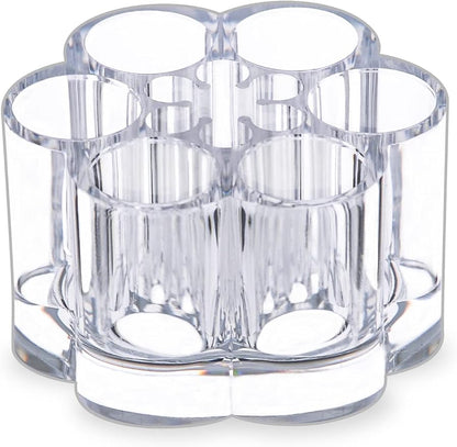 MOSIKER Acrylic Lipstick Holder, Small Flower Clear Compact Chapstick Lip Gloss by MOSIKER