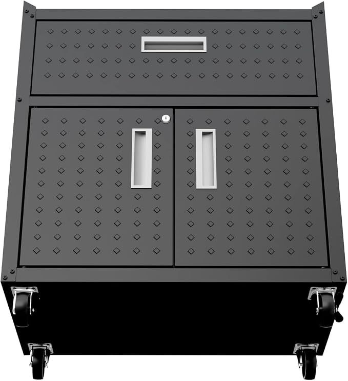 Manhattan Comfort Fortress Storage Units, Charcoal Gray - Image 8