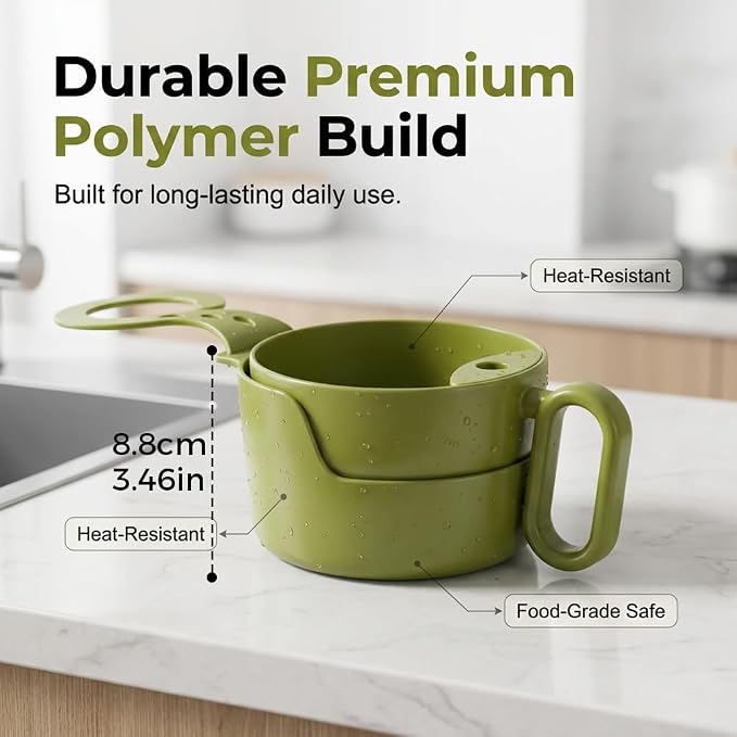 Upgraded Foldable Kitchen Sink Strainer, Sink Drain Strainer Self-Cleaning - Image 3