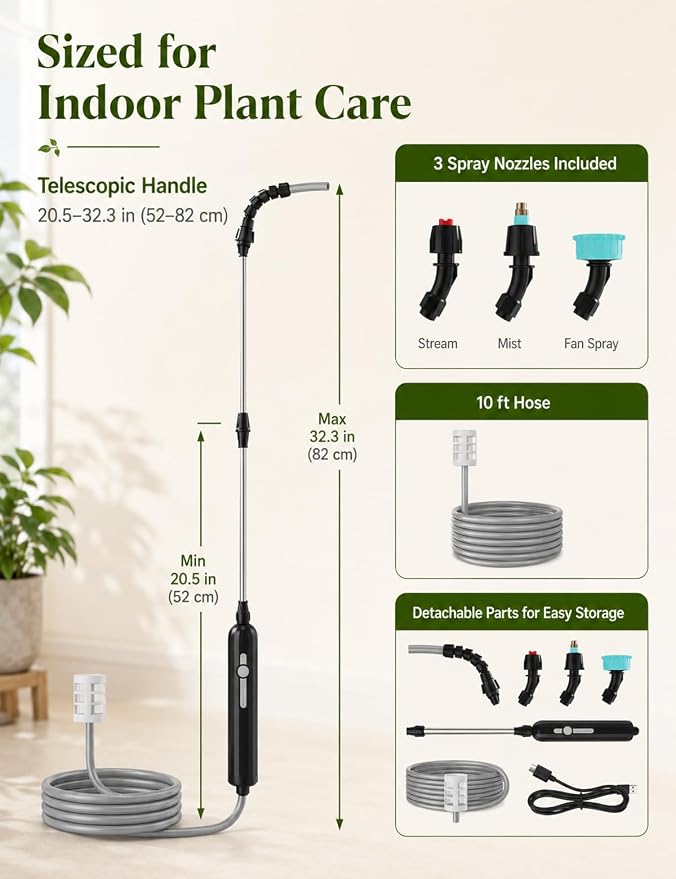 Rechargeable High Reach Plant Waterer - Image 8