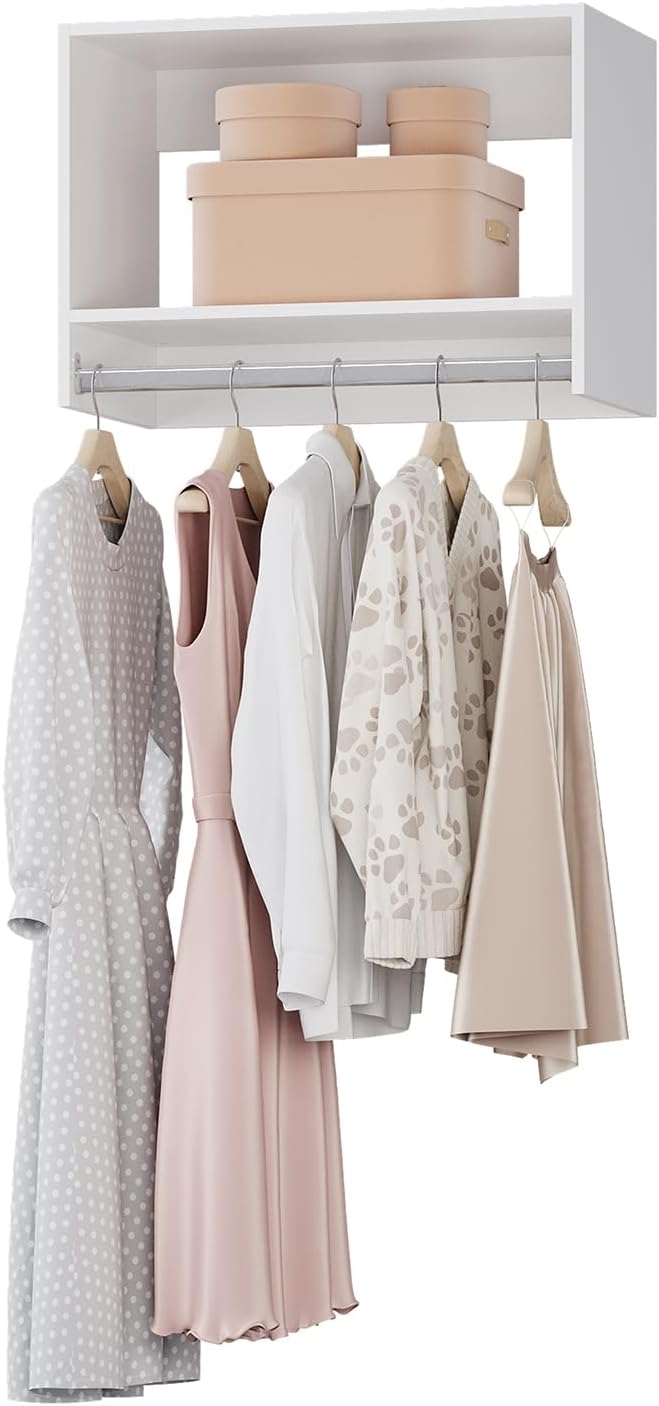 Closet Organizers and Storage, Tall Hanging Closet Unit, Wood Modular Closet by Unknown