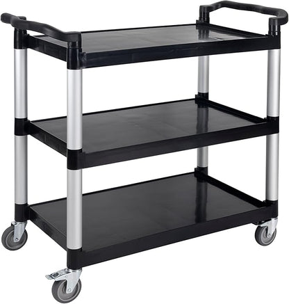 UNICOO® Heavy Duty 3-Tier Rolling Cart, Service Utility Cart on Wheels by UNICOO