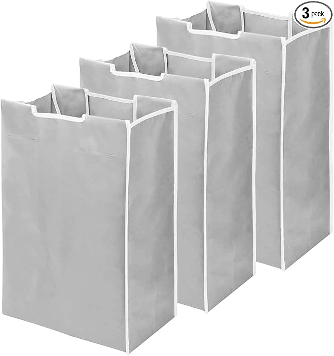 3 Pcs Laundry Sorter Replacement Bags Hamper Cart Removable Replacement Laundry by HOFURME