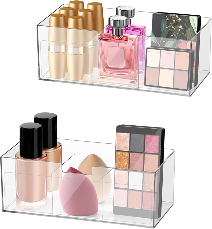 Poeland 2 Pack Makeup Organizer, Stackable Storage Organizer by Poeland