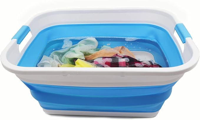 SAMMART 41L Collapsible Plastic Laundry Basket-Foldable Pop Up Storage - Image 6
