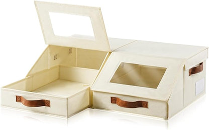 Closet Organizers and Storage, Stackable Closet Drawers, Fabric Storage Bins by Amllas