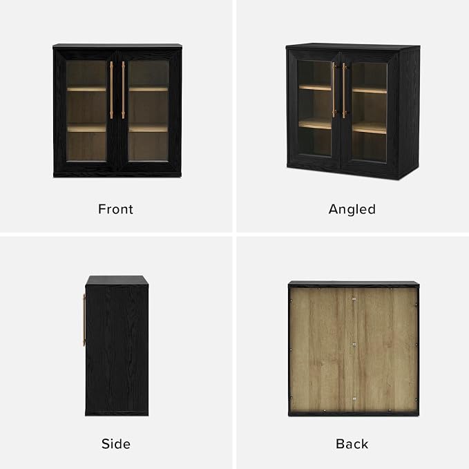 mopio Blake Storage Cabinet, Small Modular Accent Display Sideboard Buffet - Image 5