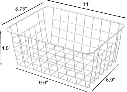 11" Upright Freezer Storage Baskets, Bathroom Organizing - Image 2