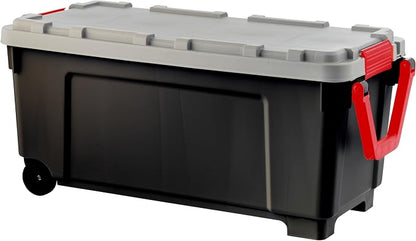 IRIS USA 2 Pack TrailBox, 43 Gallon Lockable Storage Trunk Box, Truck Bed Bin - Image 2