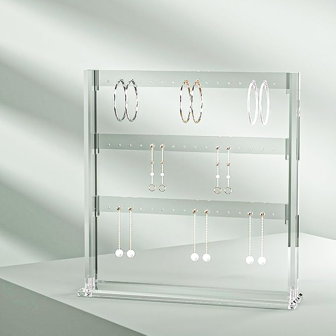 Coward Acrylic Earring Holder Stand, Tabletop Earring Jewelry Easel Display - Image 6