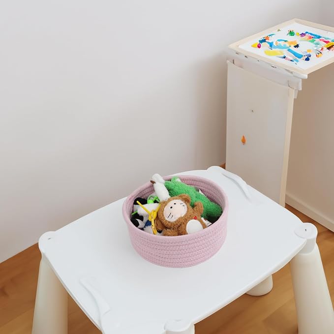 Small Woven Cotton Rope Baskets, Gift and Storage Baskets, Nursery Organizer - Image 6