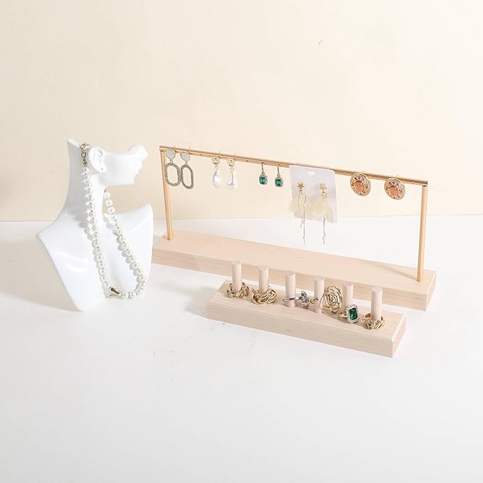 GemeShou wooden earring holder organizer - Image 5