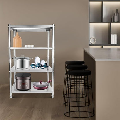 Storage Shelves, 4-Tier Wire Storage Shelves - Image 2