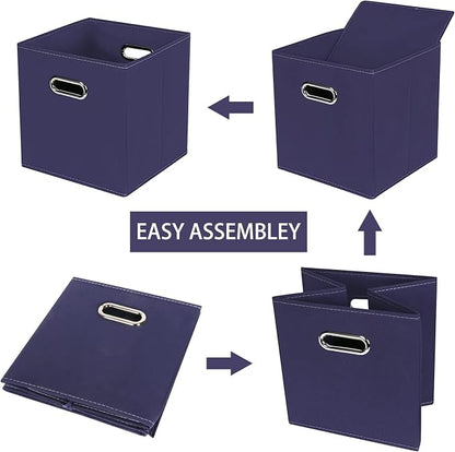 Fabric Cloth Storage Bins, Fabric Cube Bins Organizer - Image 6
