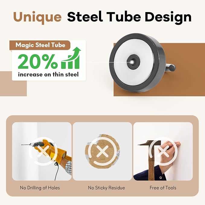 Neosmuk Magnetic Hooks Steel Tube Design - Image 3
