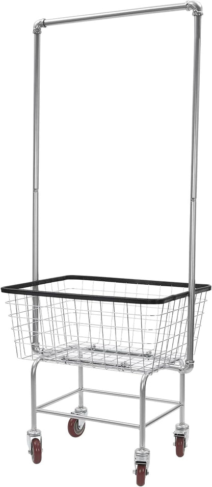 Laundry Cart, Steel Wire Laundry Cart, Laundry Basket by TFCFL