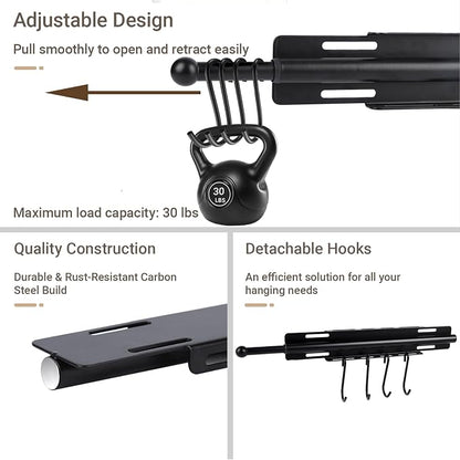 13" Valet Rod for Closet Pull Out - Image 3
