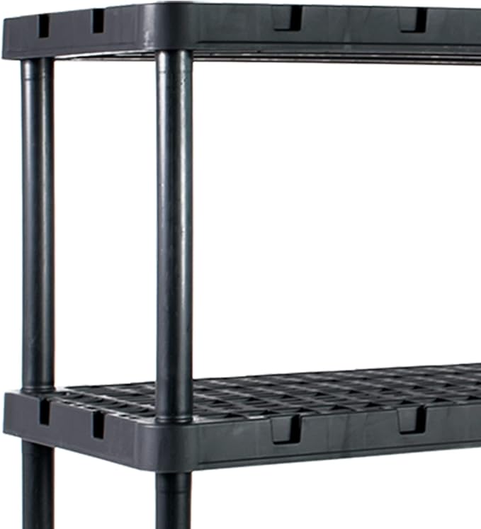 Gracious Living 4 Shelf Unit, Heavy-Duty Shelving Storage Rack - Image 8