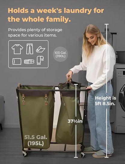 StorageWorks 390L Extra Large Lanudry Hamper - Image 7