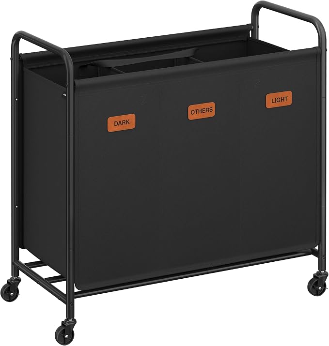 SONGMICS 3-Section Laundry Sorter, Laundry Hamper by SONGMICSbySONGMICSHOME