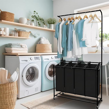 LUCKUP Laundry Sorter 4 Sections - Image 6
