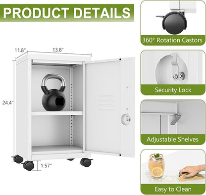 pozdeg 24.4" H Metal Storage Locker - Image 3