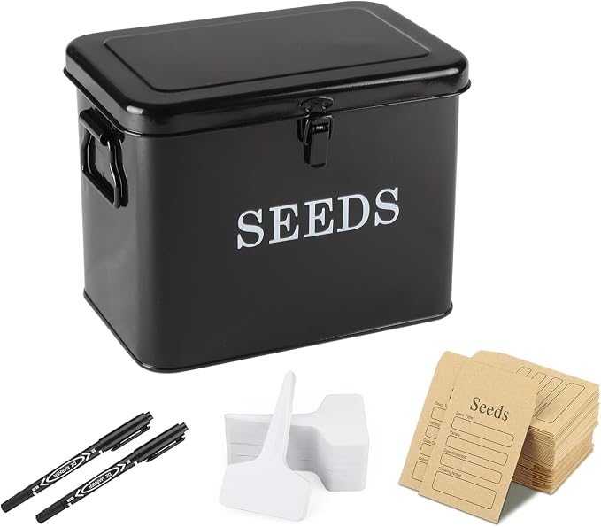 Seed Storage Organizer, T-Shape Compartment Seed Box by Xbopetda