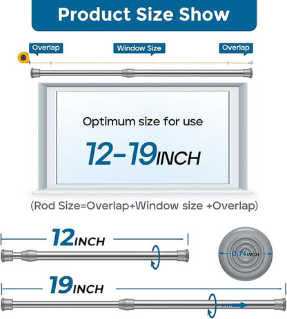 AIZESI Spring Tension Curtain Rod Short Tension Rods - Image 7