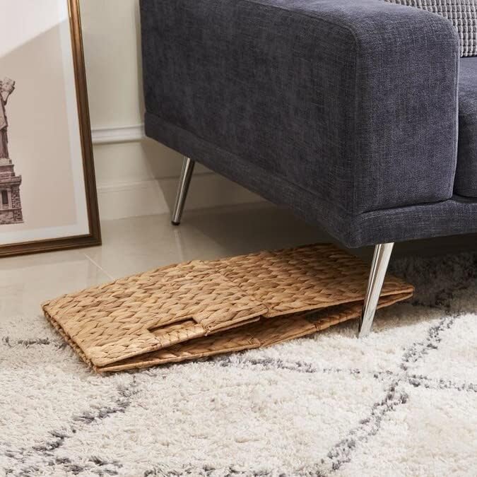 M4DECOR 10.5 x 10.5 Storage Cubes – Water Hyacinth Wicker Baskets - Image 7