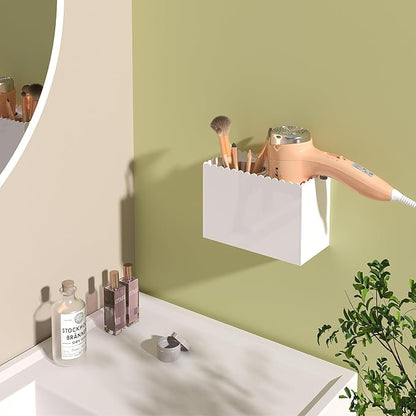 Hair Tool Organizer, Wall Mount Hair Dryer Holder - Image 7
