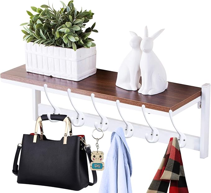 10 Pack Heavy Duty Dual Coat Hooks Wall Mounted - Image 7