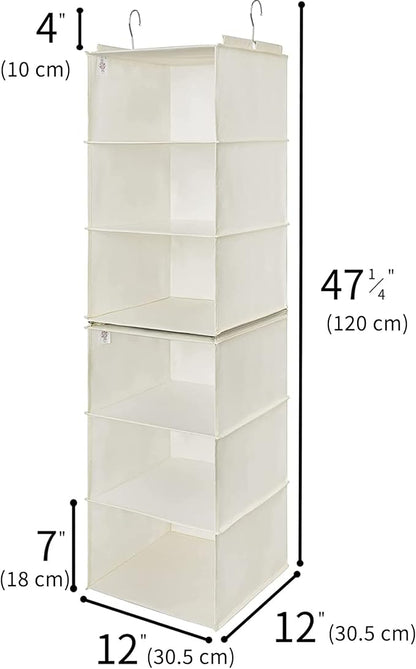 GRANNY SAYS 6-Shelf Hanging Closet Shelves, Separable to 2 Pack 3-Shelf Closet - Image 3