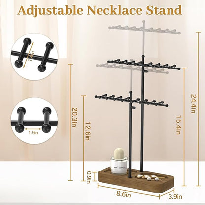 MODOWEY Necklace Holder Organizer Stand - Image 3