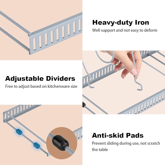 Housolution Pot and Pan Organizer Rack - Image 3
