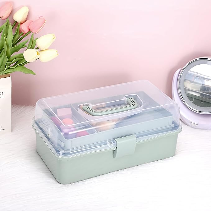 BTSKY 3-Layer Plastic Dividing Storage Box Craft Organizer and Storage - Image 7