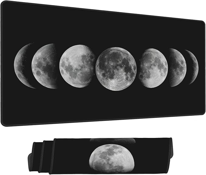Desk Mat, Celestial Moon Phases Extended Gaming Mouse Pad - Image 2