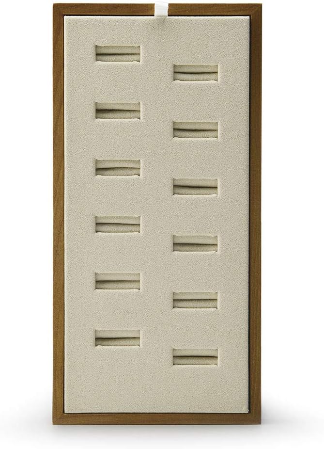Oirlv Solid Wood Jewelry Display Tray 12 Slots Ring Holder Showcase Organizer by Oirlv
