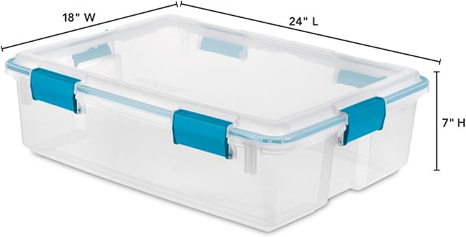 Sterilite 16-Pack Gasket Box, Weather-Resistant Storage Bins - Image 3