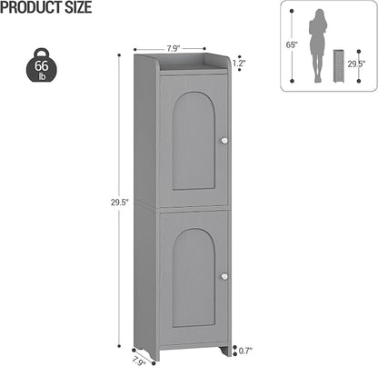Hzuaneri Bathroom Storage Cabinet, Small Corner Floor Cabinet - Image 2